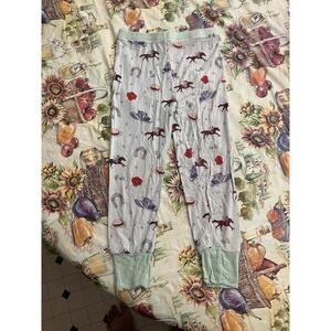Monkeeroos Pajamas 6Y Bamboo Viscose Footed Pants Toy Story Cowboys Horses